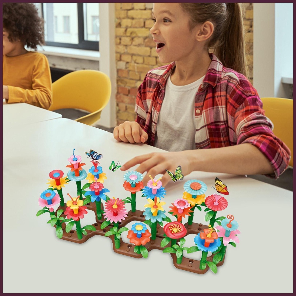 Bộ Đồ Chơi Khối Xếp Chồng Lên Nhau Dùng Làm Vườn Hoa / Tòa Nhà