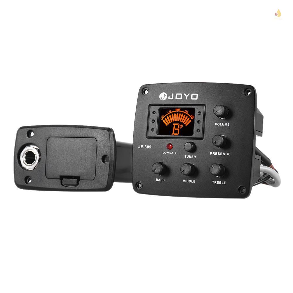 Hệ Thống Điều Chỉnh EQ JOYO JE-305 4 Băng Tần Với Màn Hình LCD Cho Đàn Guitar Acoustic