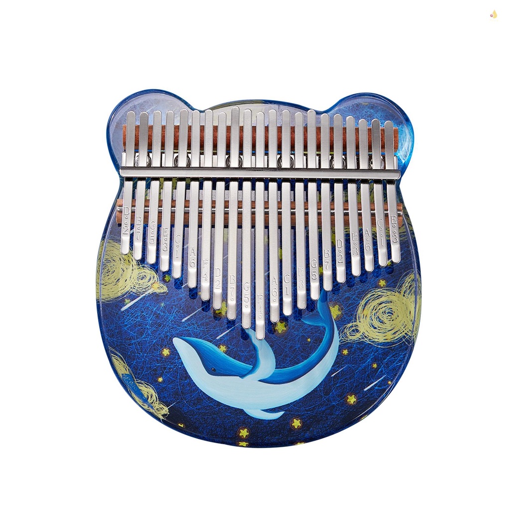 Đàn Kalimba CEGA 21 Phím Bằng Acrylic Di Động Tiện Dụng Kèm Túi EVA / Búa Điều Chỉnh / Nhãn Dán / Khăn Lau Cho Người Mới Bắt Đầu