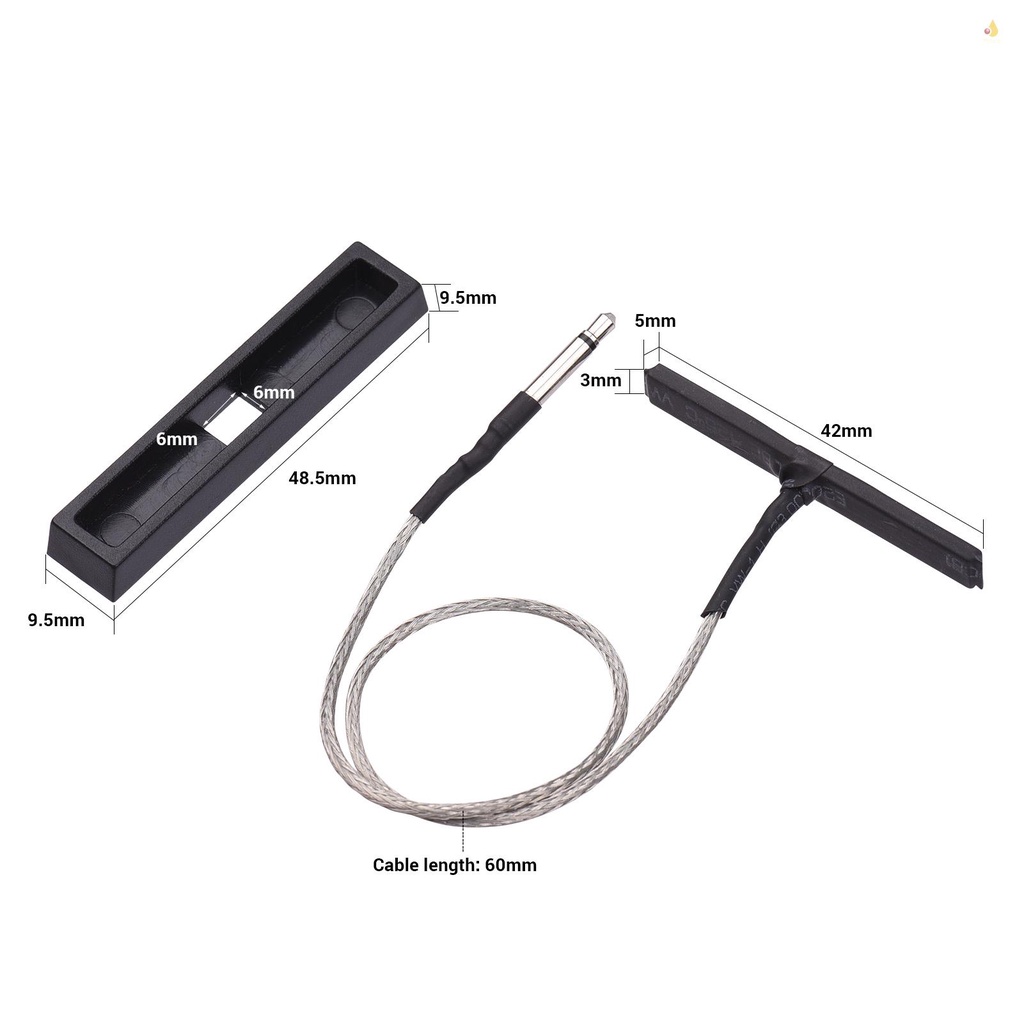 Bộ Pickup Kèm Giá Đỡ Phích Cắm 60mm 2.5mm Chuyên Dụng Cho Đàn Violin
