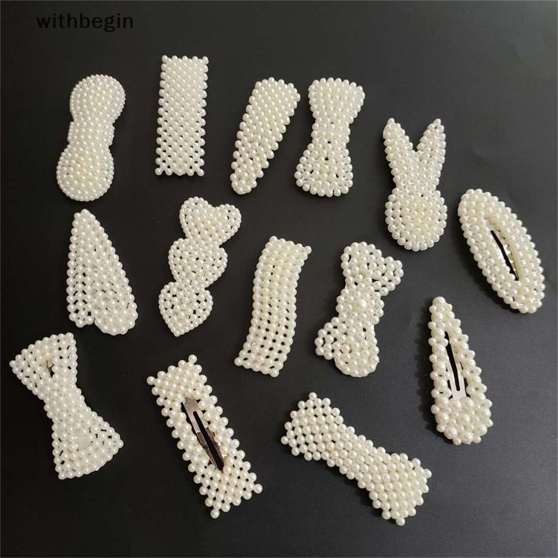 Kẹp Tóc Đính Nút Ngọc Trai Thời Trang Dành Cho Nữ