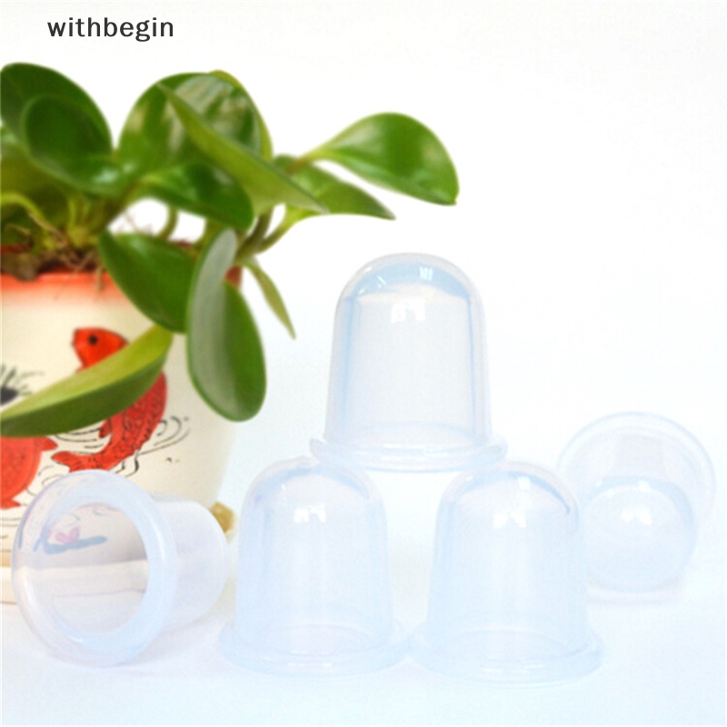 1 Bộ Cốc Giác Hơi Mát Xa Mặt Và Cơ Thể Bằng Silicone Chống Cellulite