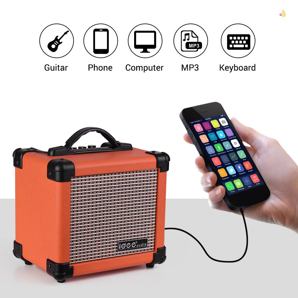 Bộ Khuếch Đại Loa Điện Để Bàn IDEEAUDIO MA-1 10 Watt Hai Kênh Điều Chỉnh Được Phích Cắm Aup Màu Cam