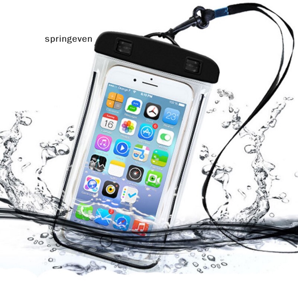 Túi Đựng Tiền / Thẻ / Điện Thoại Bằng PVC Trong Suốt Chống Thấm Nước Tiện Dụng Mang Theo Bơi Lội