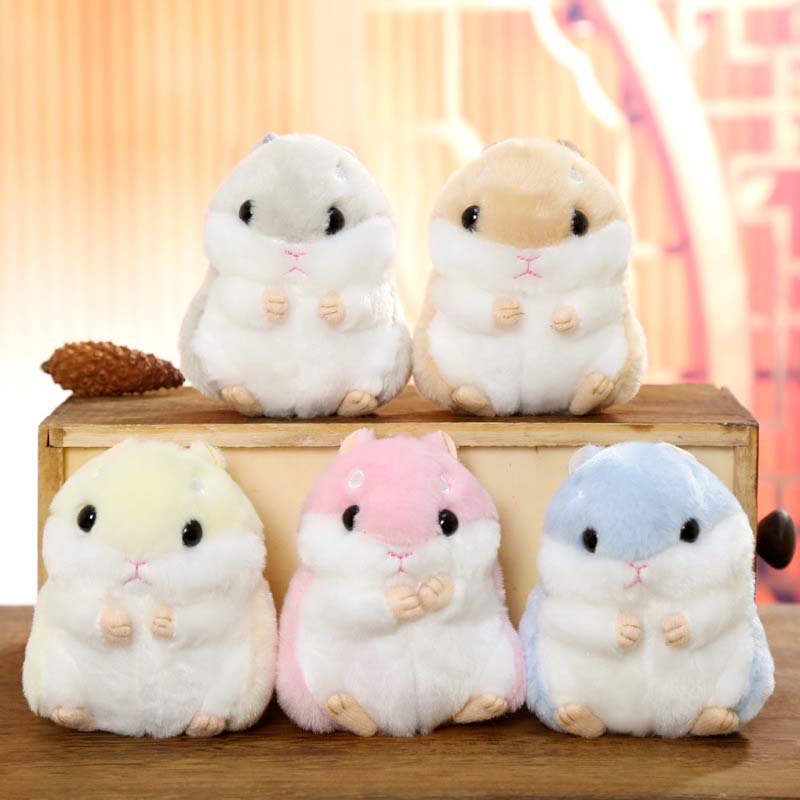 Móc Khóa Chuột Hamster Lông Giả 3 Màu Dễ Thương