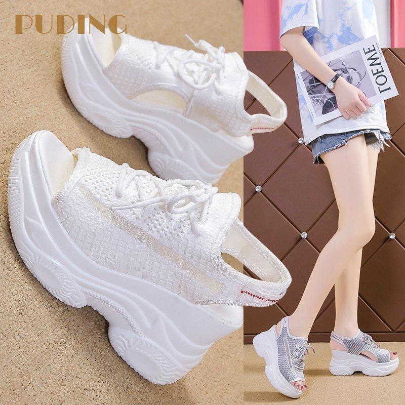 Xăng đan Hở Mũi Cột Dây Phía Trước Đế Dày Thời Trang Hàn Quốc