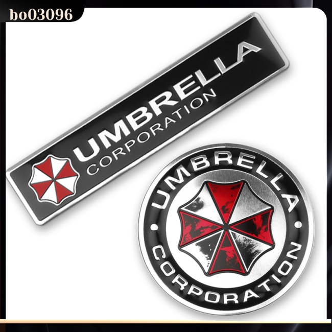 Decal Nhôm Hình Tập Đoàn Umbrella 3d Cho Xe Hơi Kia Nissan Hyundai