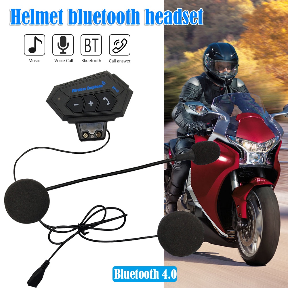 Vận chuyển nhanh  Tai Nghe Bluetooth Bt12 Csr8635 V4.0 + Edr Dùng Cho Mũ Bảo Hiểm