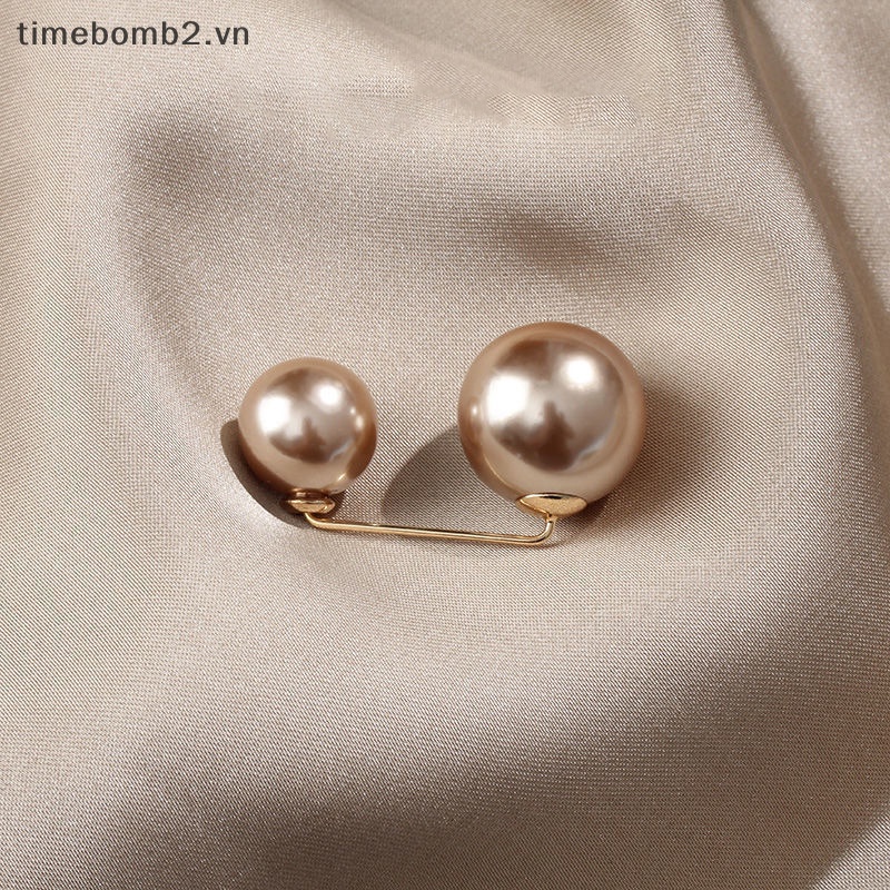 {Timebomb} Ghim Cài Quần Áo Cố Định Thay Đổi Lớn Đính Ngọc Trai Nhỏ Tinh Tế Sành Điệu Chống Embarrassment Phụ Kiện Cho Nữ.