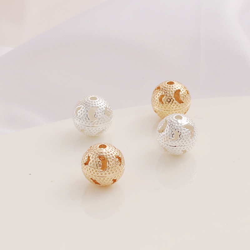 Chuỗi Hạt Tròn 10mm Vàng 14k Nhiều Màu Sắc Dùng Làm Trang Sức diy