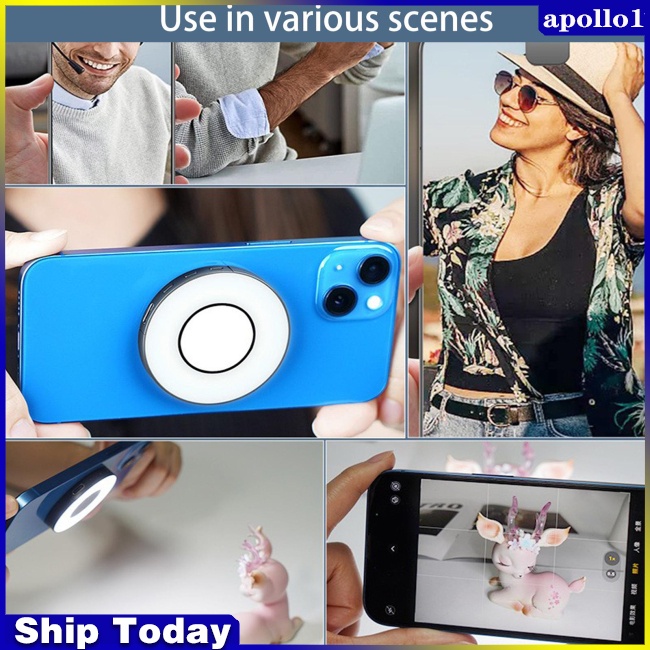 Đèn Led Trợ Sáng APO W36 Hỗ Trợ Selfie Cho Điện Thoại