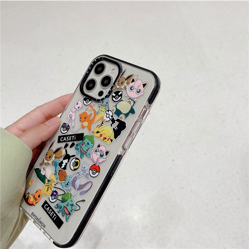 Ốp Điện Thoại Chống Sốc Hình Pokemon X Cho IPhone 11 12 13 14 Pro Max 14 Pro Max 13 Pro 12