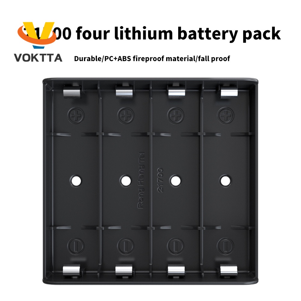 VOKTTA Vỏ Pin Sạc Dự Phòng Tự Làm Cho 21700 1p / 2p / 3p / 4p 21700 Pin H2K8