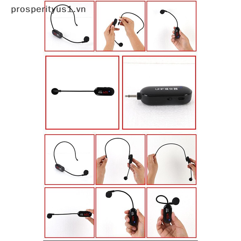 Tai Nghe Không Dây Kết Nối Bluetooth 2 Trong 1 Dùng Cho Bộ Khuếch Đại Âm Thanh [prosperityus1] [prosperityus1]