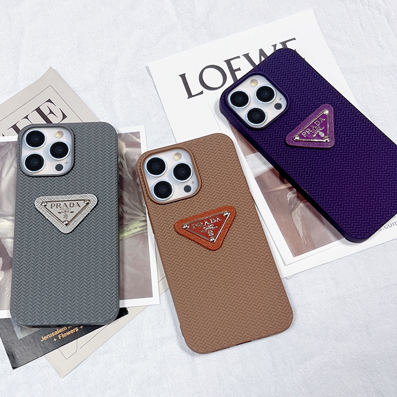 Fashion prada High luxury style iPhone 14 13 ProMax 14plus 14 Xs Max XR Phone Case for Apple 12 ProMax 13 13Pro 11pro 14pro 7 8 Plus 7+ 8+ Candy Weave Soft Cover Phone Case
