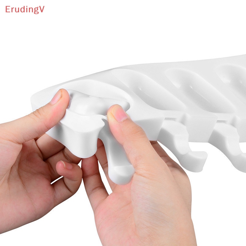 Khuôn Làm Kem Que 8 &amp; 4 Ngăn Bằng Silicon Dày Dặn Tiện Dụng