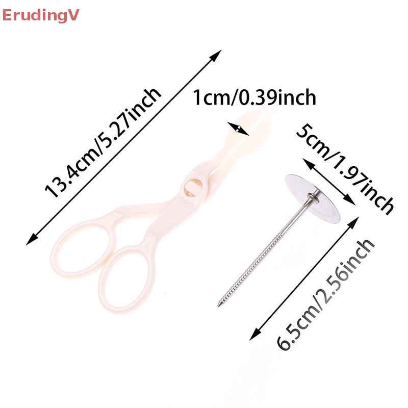 [ErudingV] Dụng Cụ Kéo Kẹp Nâng Bông Hoa Trang Trí Bánh Kem [Mới]