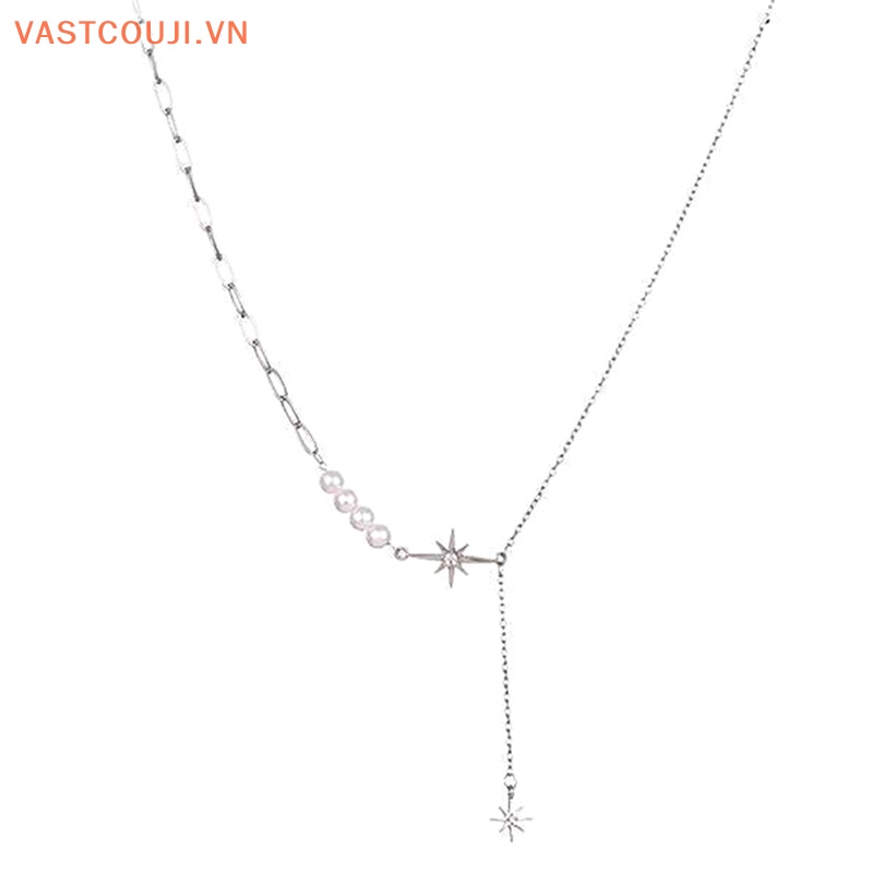 Vòng cổ Đính Ngọc Trai Nhân Tạo Phong Cách Gothic Punk Thời Trang Cho Nữ