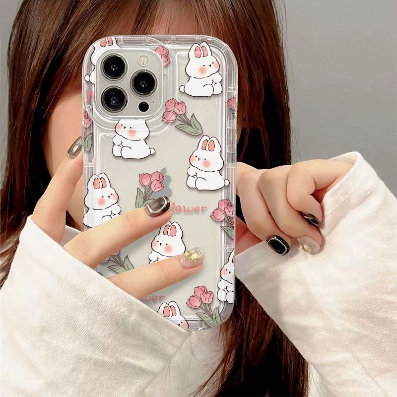 ✅Ốp Điện Thoại Chống Sốc In Hình Thỏ Hoạt Hình Cho Iphone xr14pro67 8p 13 xsmax / 11 max12 XI4S