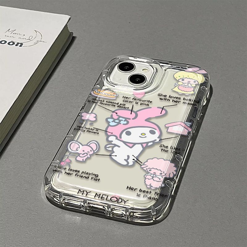 ✅Ốp Điện Thoại Mềm Trong Suốt Chống Sốc Họa Tiết Thỏ Cho Iphone 14 Medi 13 Xsmax 11 / 12 Xsmax pro 78p xr YC4Q