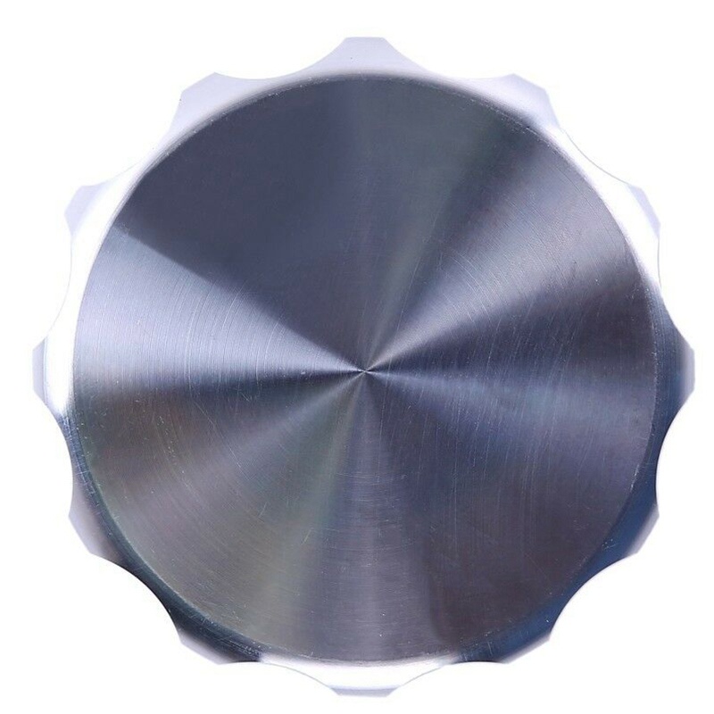 Hợp kim nhôm 2 Inch 51mm được hàn trên cổ nạp và các bộ phận ô tô Nắp bình xăng sửa đổi màu bạc