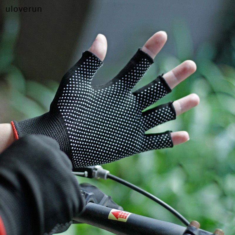 Găng Tay Nửa Ngón Chống Trượt Chống Mồ Hôi Tiện Dụng Khi Đạp Xe