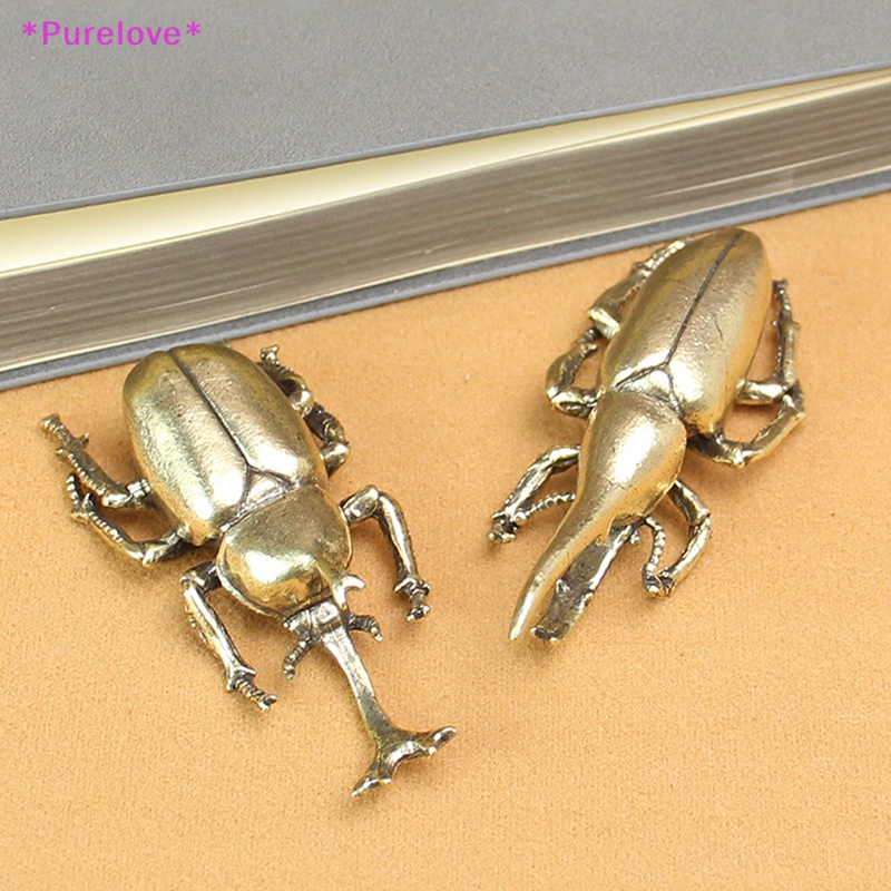 Đồ trang trí Bọ Cánh Cứng Bằng Đồng Nhỏ Xinh Để Bàn Trang Trí Mới