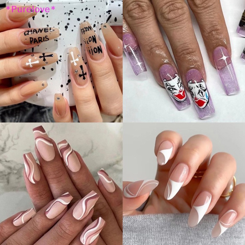 1 Bút Vẽ Móng Tay Chống Thấm Nước Bằng Acrylic Tiện Dụng Mới