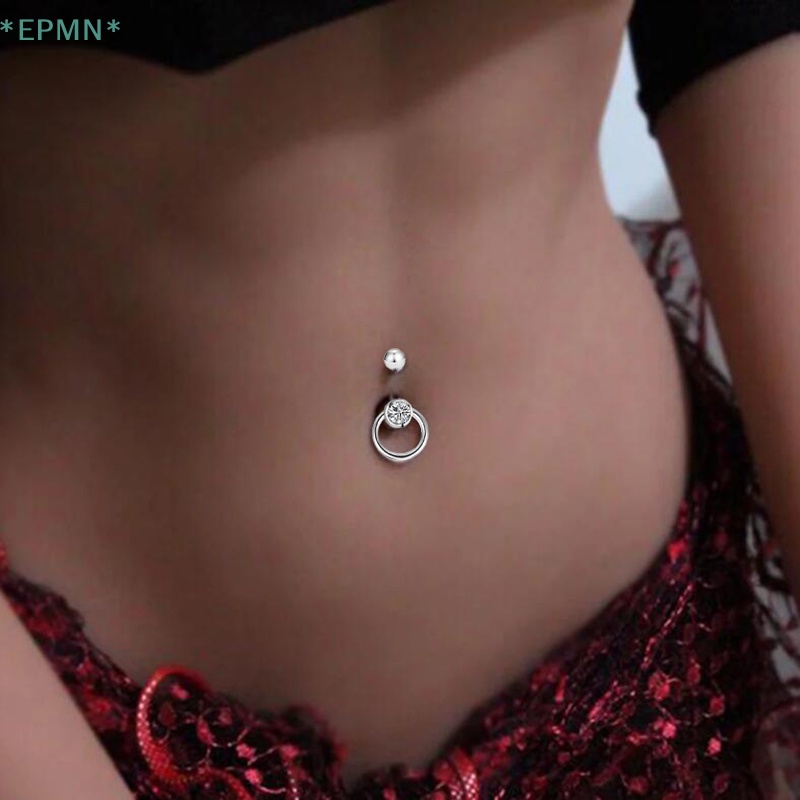 Set 5 Khuyên Rốn Đính Đá Lấp Lánh Mới