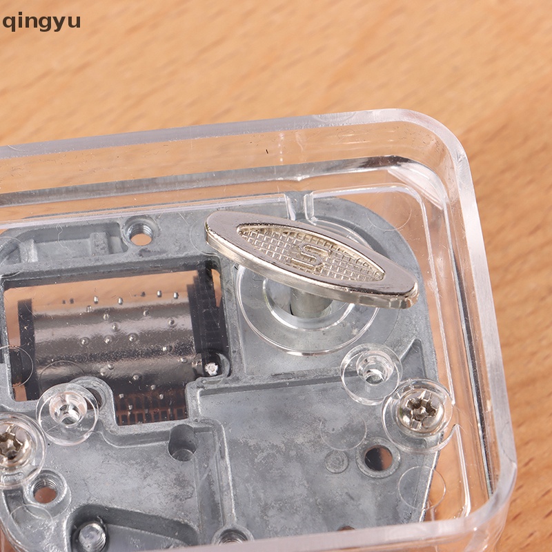 Qingyu Hộp Nhạc Bằng Acrylic Thủ Công Sáng Tạo Có Thể Chuyển Động Bằng Tay