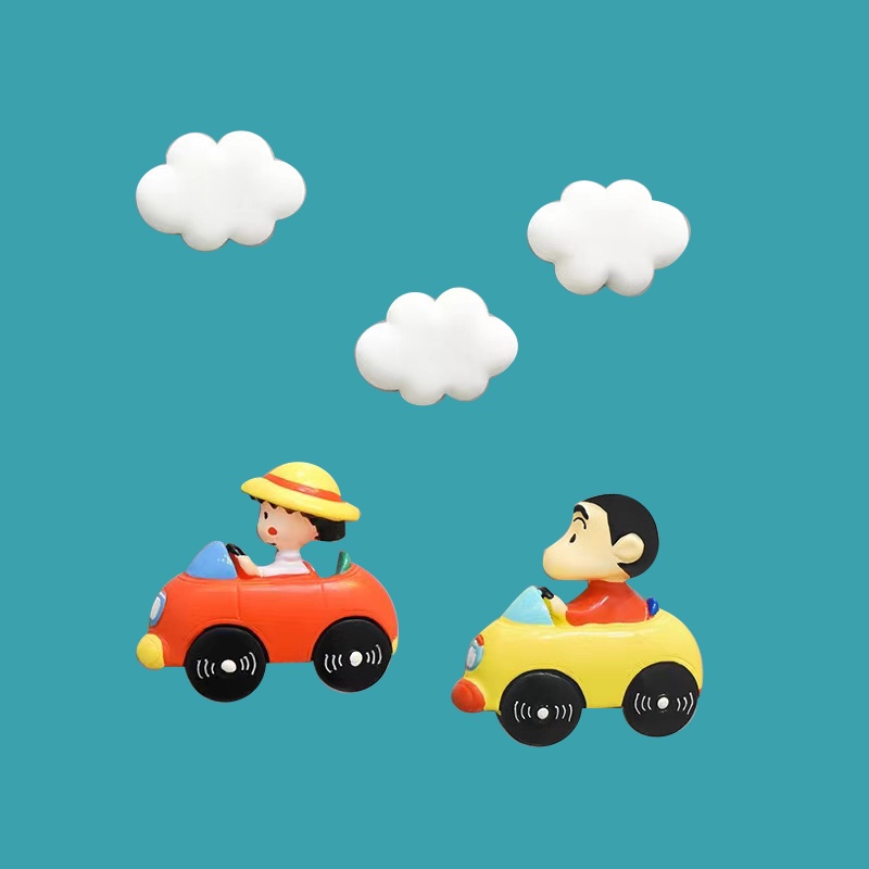 Nam Châm Trang Trí Tủ Lạnh Hình Shin Chan Và Chibi Maruko Chan Hoạt Hình Đáng Yêu