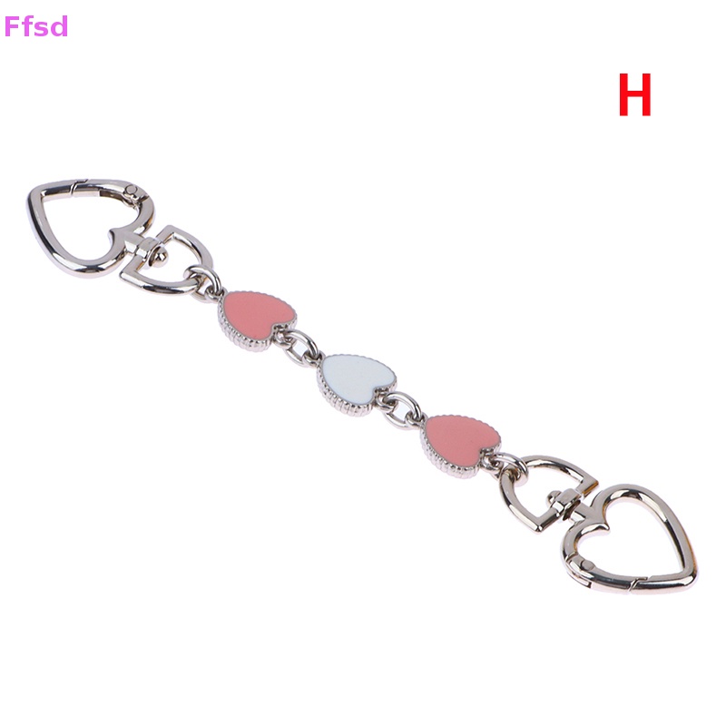 {Ffsd} Dây Xích Nối Dài Túi Xách Đeo Vai / Đeo Chéo Hình Trái Tim DIY Có Khóa Cài * Bán Chạy