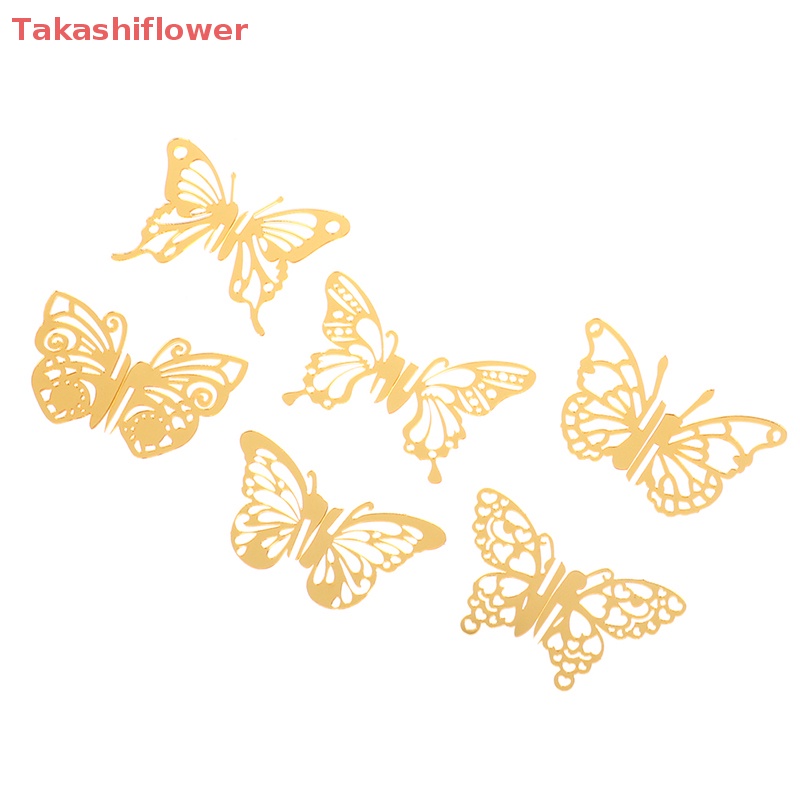 Set 5 Bươm Bướm Bằng Acrylic Trang Trí Bánh Kem