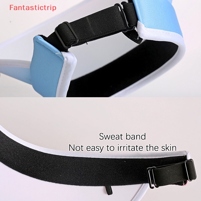 Mũ Chống Nắng Vành Rộng Hở Chóp Màu Gradient Chống Tia UV Có Thể Điều Chỉnh Kích Cỡ Thời Trang Mùa Hè Cho Nữ