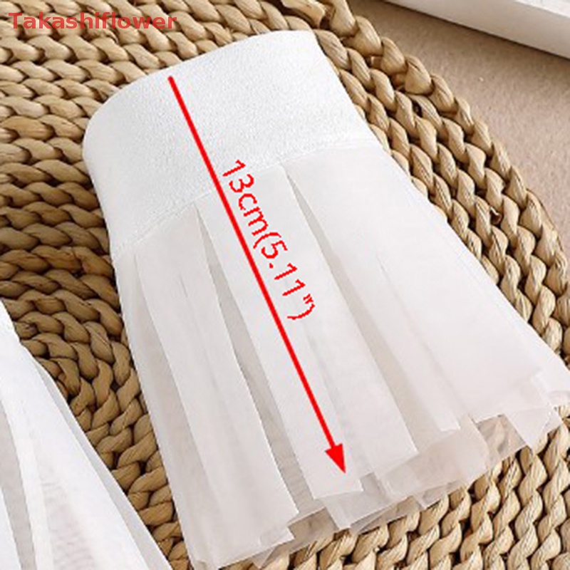 1 Cặp Cổ Tay Áo Rời Phối Ren Màu Trơn Thời Trang Cho Nữ