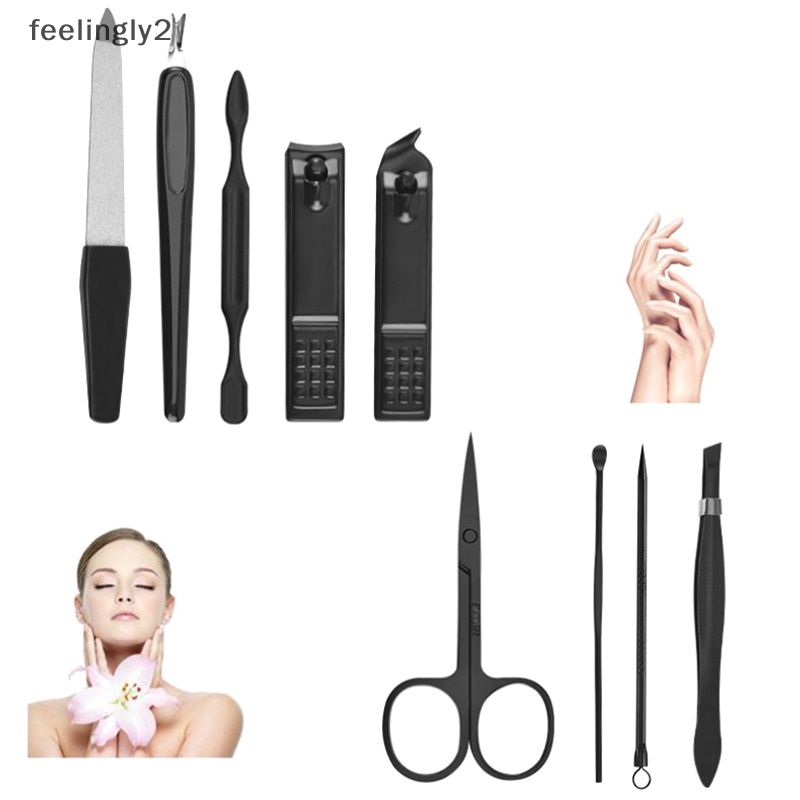 Bộ 7 / 9 Dụng Cụ Chăm Sóc Móng Tay Bằng Thép Không Gỉ Tiện Dụng