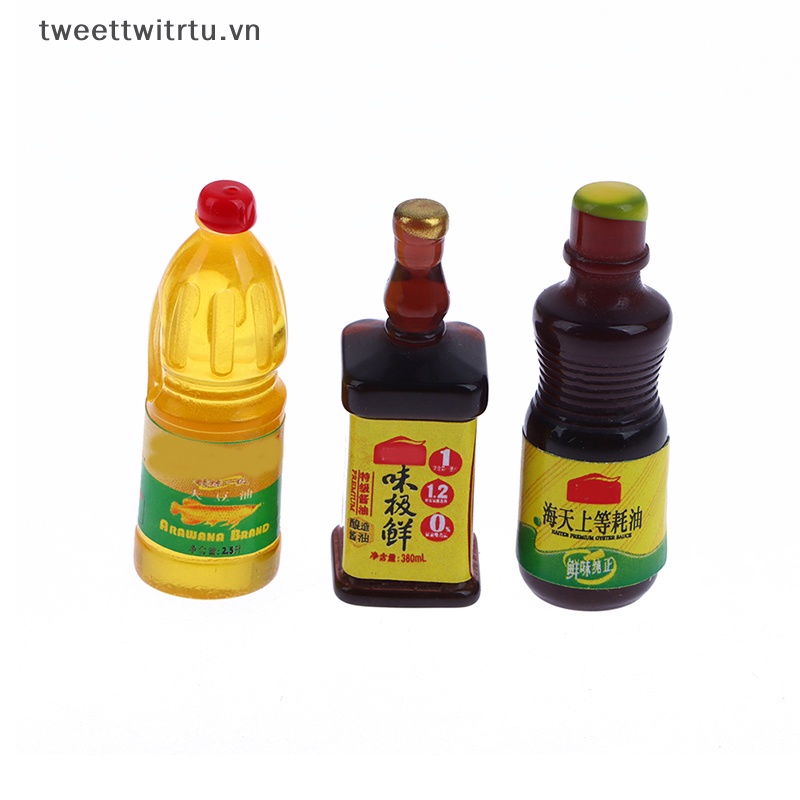 Set 7 Lọ Đựng Gia Vị Tỉ Lệ 1: 12 Trang Trí Nhà Búp Bê