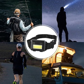 Multifunctional Headlight Mini Headlight COB Plastic Dry Battery Headlight