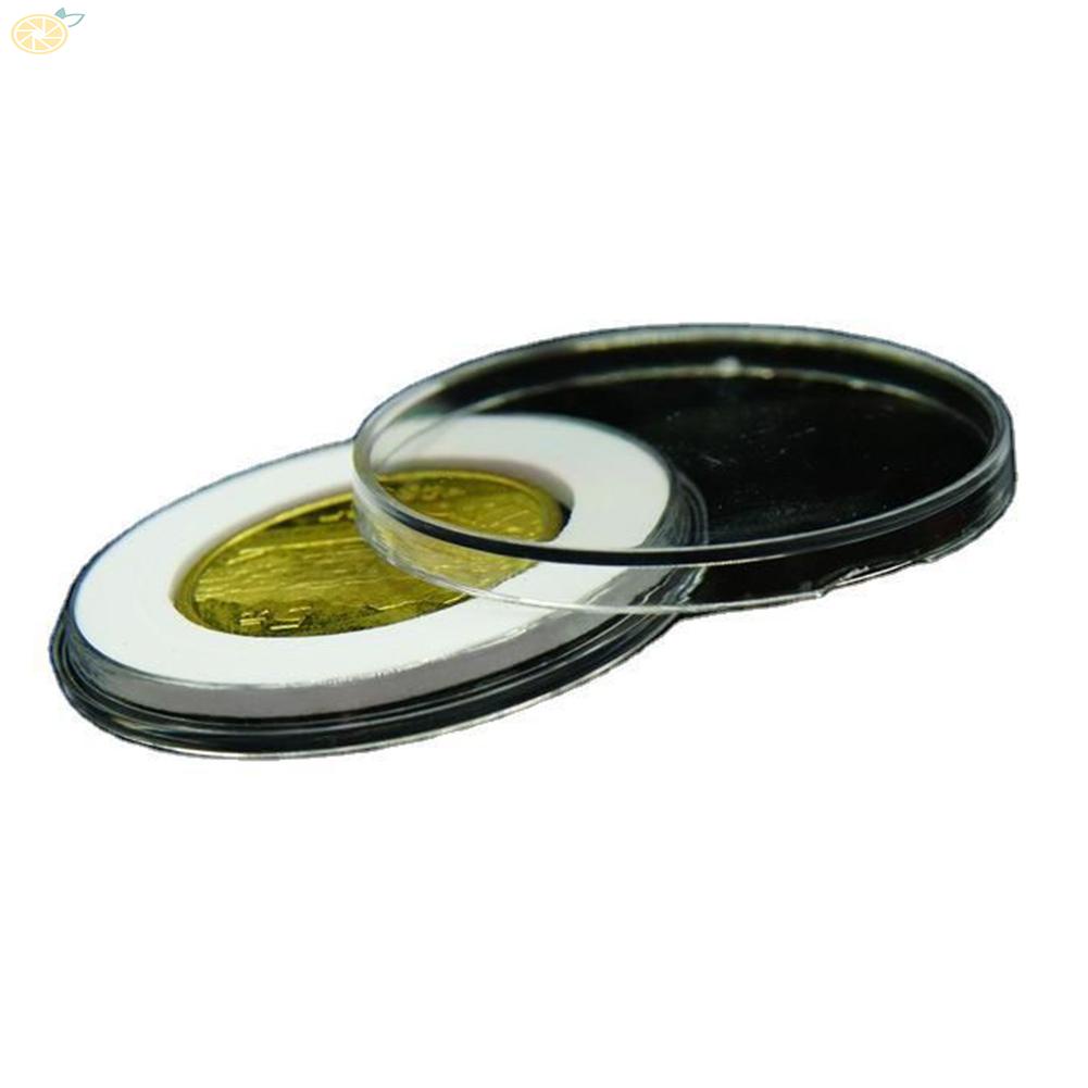 【VARSTR】Store and Display Your Coins with Clear Plastic Coin Holder Capsules - 10/25 Pack