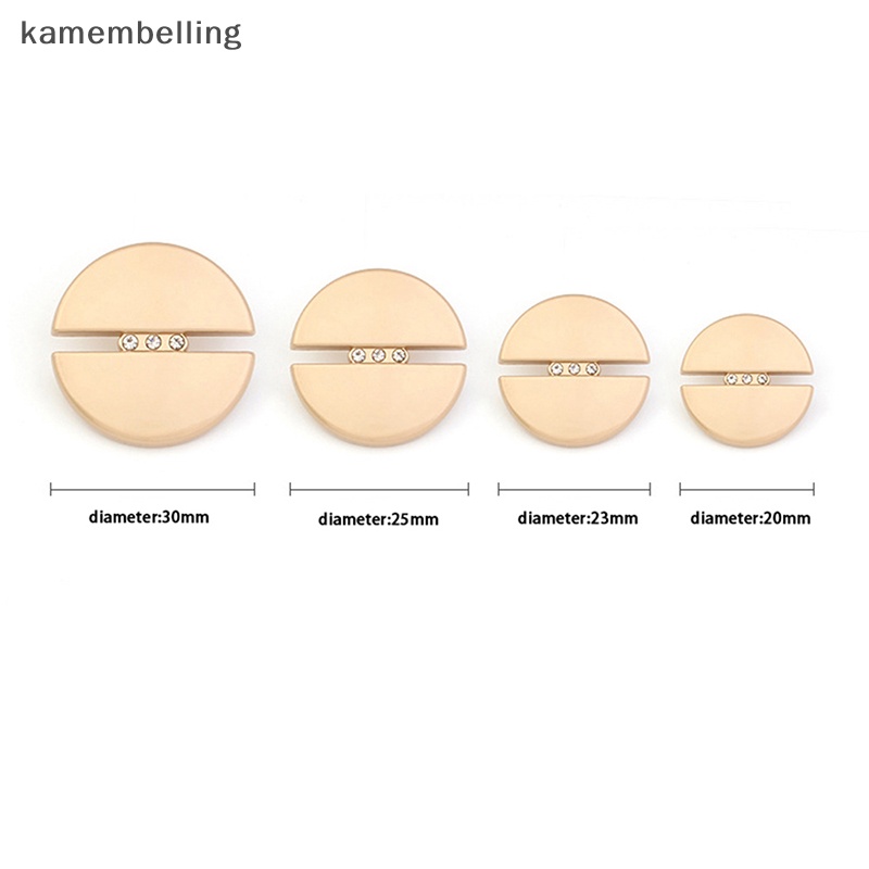 Set 5 Nút Tròn 20mm / 23mm / 25mm / 30mm Đính Đá Thời Trang