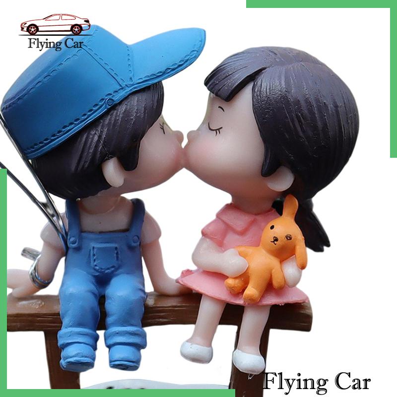 Set 2 Tượng Mô Hình Xe Hơi Trang Trí Bảng Điều Khiển Cho Bé Gái