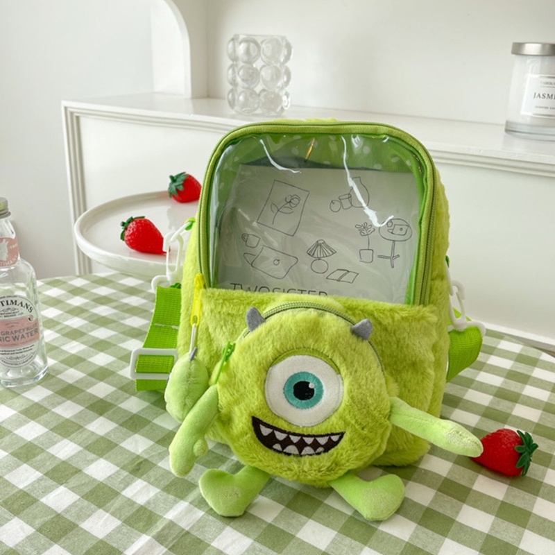 Túi Đeo Chéo Trong Suốt Hình Gấu Dễ Thương Cho Nữ