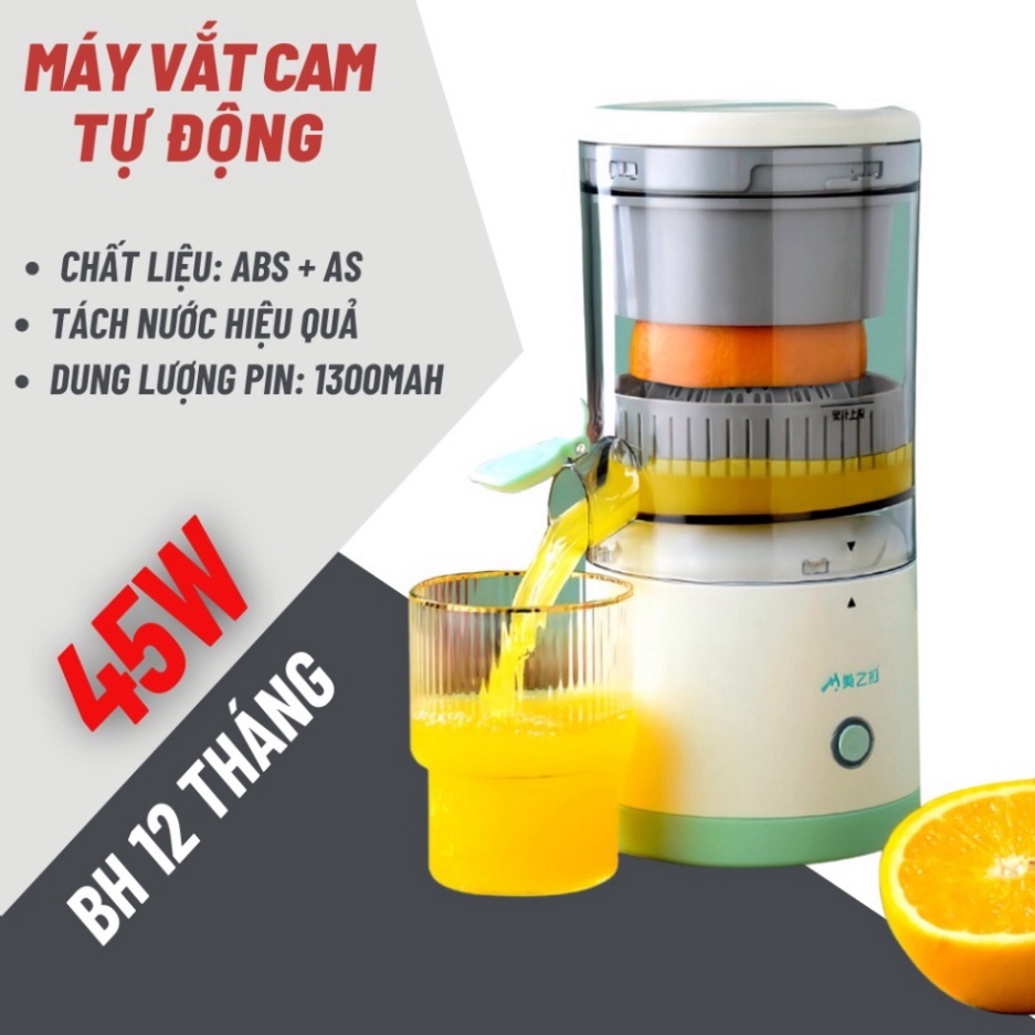 Máy Vắt Cam Tự Động, Ép Cam, Ép Hoa Quả Đa Năng Dung Tích 400ml, Sử Dụng Sạc USB Tiện Lợi Chất Lượng Cao