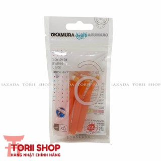 Bàn chải kẽ răng Okamura Asahi 6 chiếc