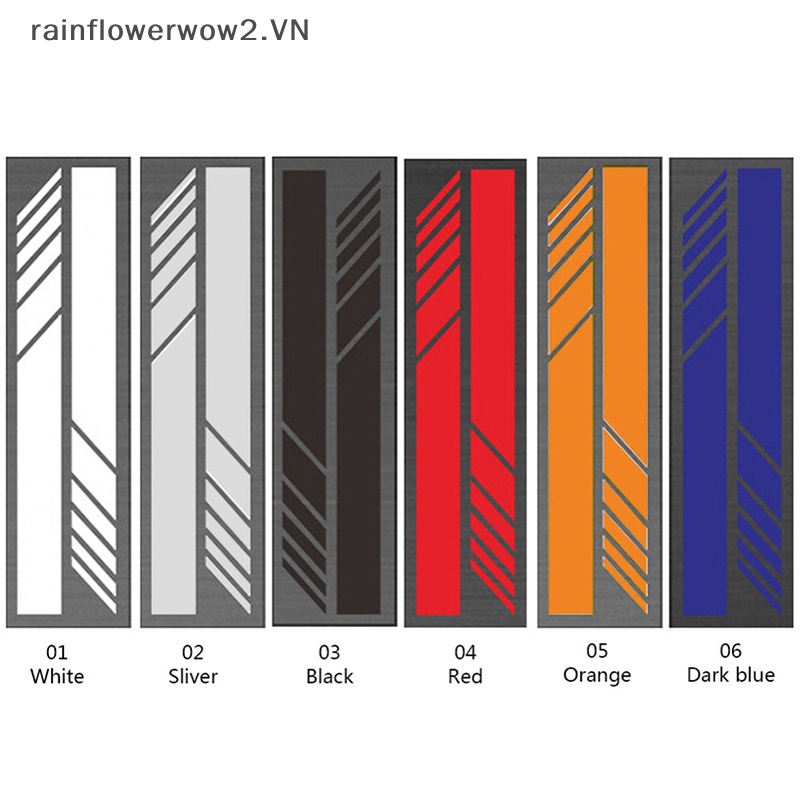 Bộ 2 Miếng Dán Phản Quang Trang Trí Gương Chiếu Hậu Xe Hơi DIY 14 * 3cm