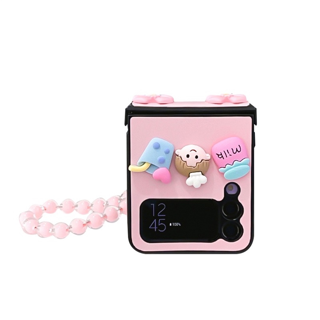 Ốp Điện Thoại Hoạt Hình 3D Dễ Thương Cho Galaxy Zflip3 5G Z Flip3 Flip4 Zflip4