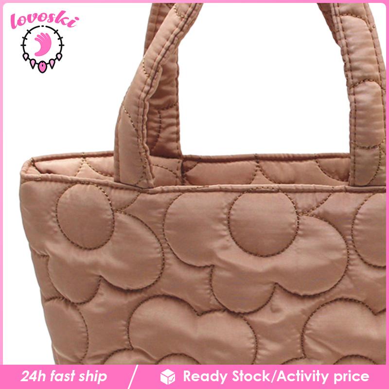 [Lovoski] Túi Xách Tote Chần Bông Phong Cách Boho Đi Cắm Trại Hàng Ngày Cho Nữ
