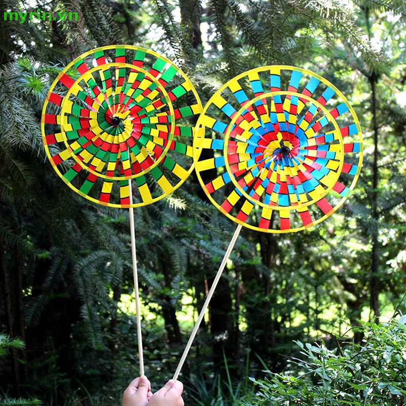 Myrin Con Quay Gió Nhiều Màu Sắc Retro Cho Sân Vườn