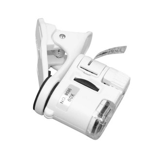 Magnifier 60X Mobile Phone Microscope With Led Universal Magnifying Glass Macro Lens Zoom Camera Clip [Q/15]