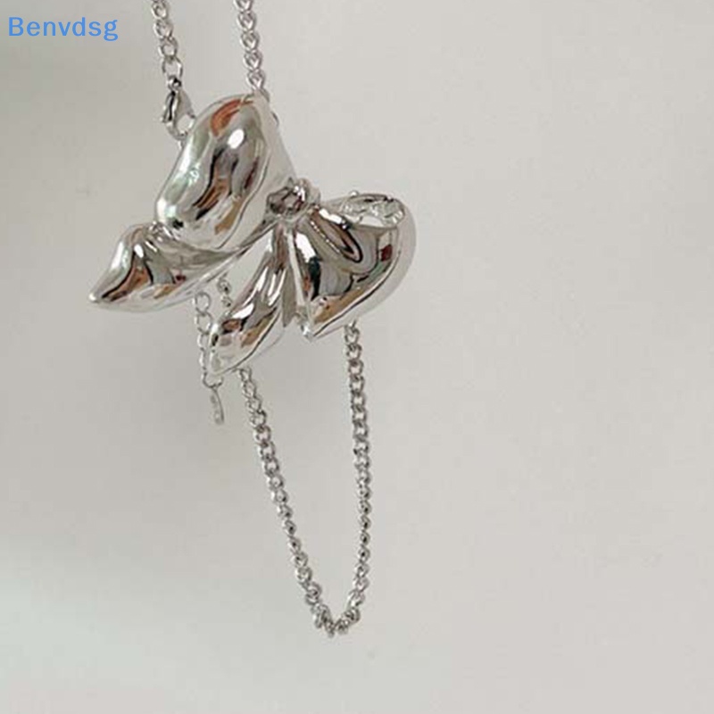 Vòng Cổ Choker Bằng Kim Loại Mặt Hình Nơ Đính Ngọc Trai Thời Trang Cho Nữ